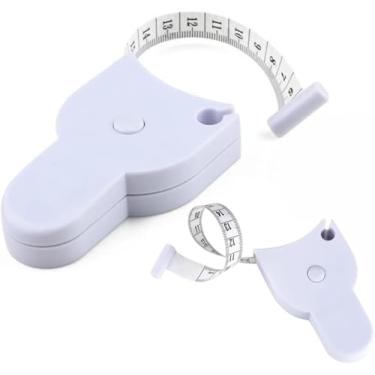 Imagem de Fita Métrica Telescópica Corporal Automática 150cm Medidor de Cintura Busto e Corpo Fitness