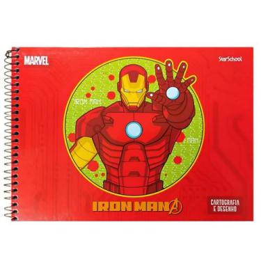 Imagem de Caderno de Cartografia e Desenho 80 Fls Marvel Avengers - Jandaia