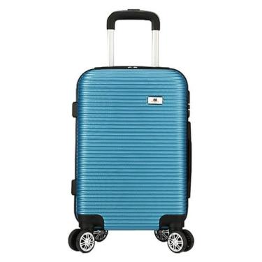 Imagem de Mala De Viagem Eagle Grande 77x48x30 Em Abs C/ Rodinhas 360º Ac32, Azu