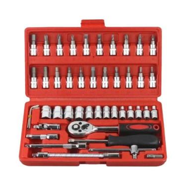 Imagem de Kit De Ferramentas Para Reparação De Carros Com 46 Peças, Conjunto De 