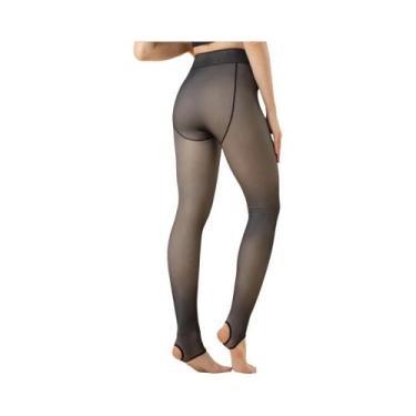 Imagem de Meia-calça Térmica Feminina De Inverno, Sem Costura, 80g-300g, Alta El