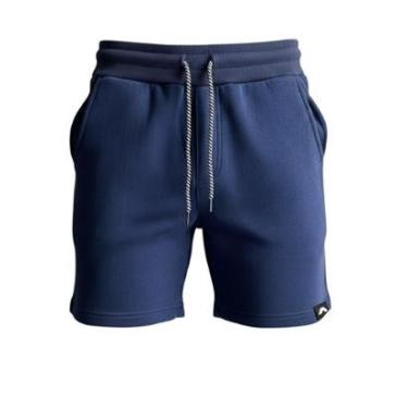 Imagem de Bermuda Masculina Moletinho Short Moletom Dagg Algodão Lisa Com Bolsos-Masculino