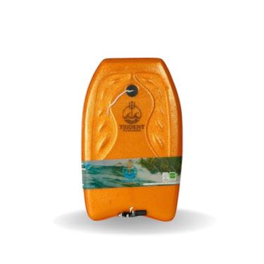 Imagem de Prancha Bodyboard Prancha de Surf com Leash Flutuante para Praia Piscina e Lazer Aquático (Laranja Claro)