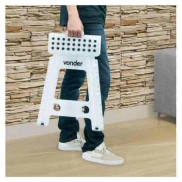 Imagem de Banqueta Camping Dobravel C/ Alça 150kilos 45cm De Altura - Vonder