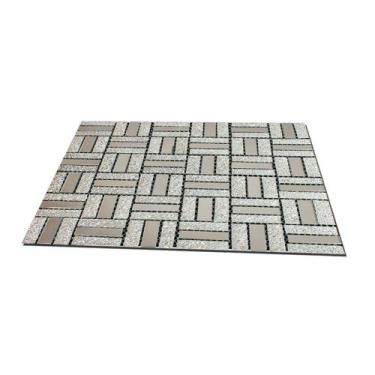 Imagem de Pastilha Vidro Adesiva Parede Banheiro Cozinha Casa Salao Decoracao - 