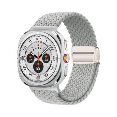 Imagem de Pulseira Magnética Trançada De Nylon De 44mm E 40mm Para Samsung Galax