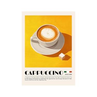 Imagem de Moedor de cafeteira expresso italiano, arte de parede, pintura em tela, pôster de cozinha vintage, cappuccino, impressão, café, bar, decoração de sala de estar (SKU4,11 x 35,6 cm = (28 x 35 cm), sem