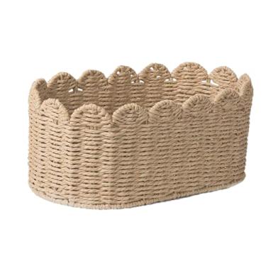 Imagem de Cestas de tecido para organizar – Cesto de corda de tecido, caixotes e caixas para cômoda, berçário, banheiro, entrada, mesa, armário, bancada, sofá, prateleiras, cozinha, estante