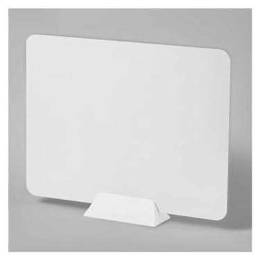 Imagem de Painéis de privacidade de mesa em pé - divisórias de teste de PVC, parede de cubo de fixação com suportes, telas independentes para escritórios e espaços de trabalho de estudantes, melhoram o foco e a