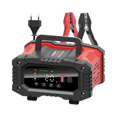 Imagem de Carregador De Bateria Inteligente 20A 12V 24V Para Carros E Motos, Com