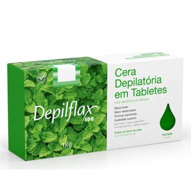 Imagem de Cera Depilatória Quente Hortelã Depilflax 1Kg