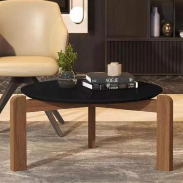 Imagem de Mesa De Centro Áustria Decorativa Para Sala Estar Pés Madeira - DVC Ho