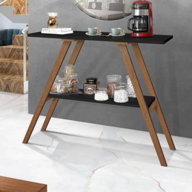 Imagem de Aparador Cantinho do Café Com Pés Madeira Prateleiras Mdf - DVC House,