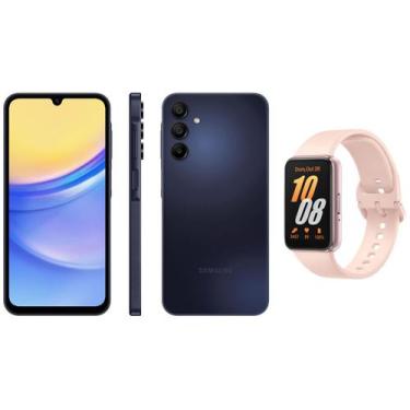 Imagem de Smartphone Samsung Galaxy A15 6,5 128GB - Azul Escuro 5G + Smartband G