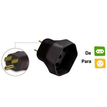 Imagem de Adaptador SMS 64122 Tomada PLUG Novo para Antigo 250V 15A