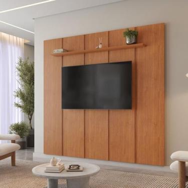 Imagem de Painel para Tv 75 Polegadas 250cmx232cm com Prateleira 100% Mdf Modern