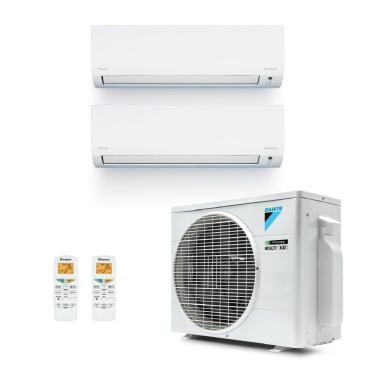 Imagem de Ar Condicionado Bi Split Daikin Inverter Smart Lite 18.000 Btus (1x Evap 9.000 + 1x Evap 12.000) Frio 220v R-32