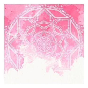 Imagem de Placa Decorativa Mandala Aquarela 30x30cm - Artsim Projetos Gráficos