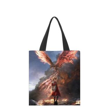 Imagem de Sacola de lona Finals Fantasy Anime Fans Gift 33x38cm - yiweisai