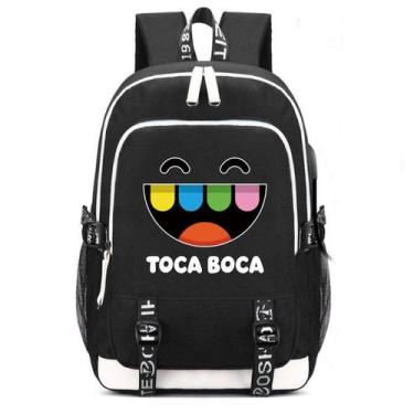 Imagem de Mochila escolar Tocas Anime para crianças 30x15x44cm - yiweisai