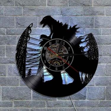 Imagem de Relógio de parede Monster Anime Vinyl Record 30 cm preto - yiweisai