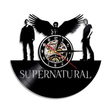 Imagem de Relógio de parede Supernaturals Dean Anime Vinyl Disc 30cm - yiweisai