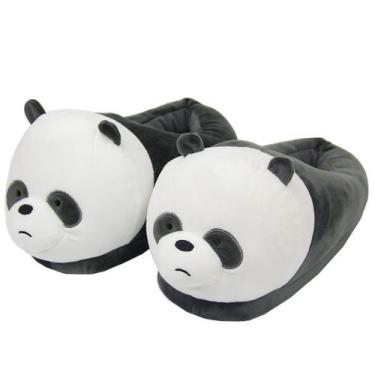 Imagem de Chinelos Panda Wes Bares Bears Anime Plush Warm Househo - yiweisai