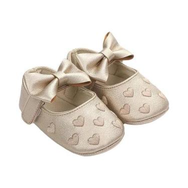 Imagem de Sapatos Infantis Para Meninas, Sapatos Clássicos Com Laço E Coração, S