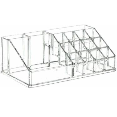 Imagem de Organizador Porta Maquiagem Batom Pincéis Acrílico 911 - Lorben, Acríl