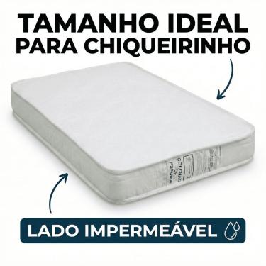 Imagem de Colchão Para Chiqueirinho 100x70cm Impermeável Espuma D18