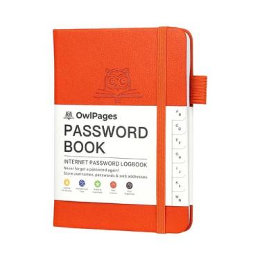 Imagem de Caderno De Senhas Em Capa Dura De Tamanho Pocket Com Divisórias Alfabé