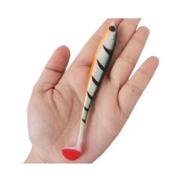 Imagem de 2 pçs 12.5cm/10g iscas de pesca, isca macia t-tail, isca artificial, a