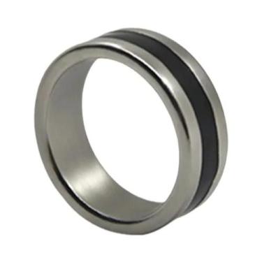 Imagem de Anel Magnético Preto 18-21mm Para Truques De Mágica, Decoração De Dedo
