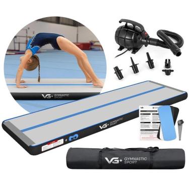 Imagem de Tapete Colchão Ginástica Inflável 3 Metros Com Bomba Elétrica Vg Plus 220V-Unissex