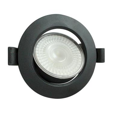Imagem de Spot Led Foxlux Redondo Embutir 5w 6500k Bivolt Preto