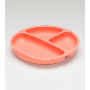 Imagem de Prato Silicone Twibex com Divisória Ventosa Bebê Infantil Alimentação 