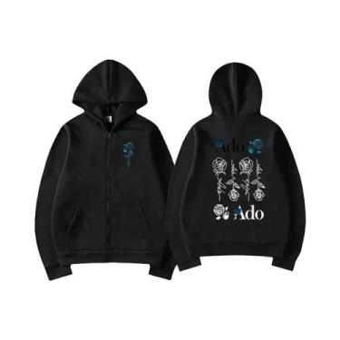 Imagem de Hoodies Com Zíper Em Fleece Harajuku Y2K Para Homens E Mulheres, Estam