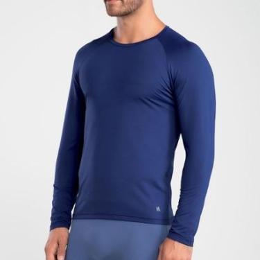 Imagem de Camiseta De Microfibra Uv Manga Longa Masculina-Masculino