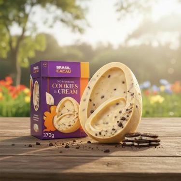Imagem de Ovo De Páscoa Recheado Cookies & Cream 370G Brasil Cacau