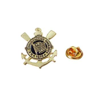 Imagem de Botton pin Broche Corinthians Oficial Licenciado Brasão clube JC Bande