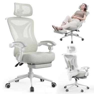 Imagem de Cadeira de Escritório CYKOV Ergonômica com Encosto de Tela, Reclinável
