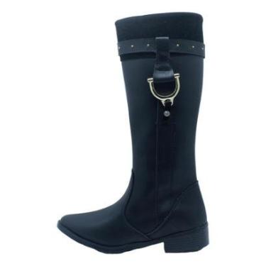 Imagem de Bota Infantil Meninas Kidy Montaria Cano Médio-Feminino