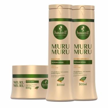 Imagem de Kit Murumuru 300gr Haskell (3 itens)  Nutrição para cabelos ressecados
