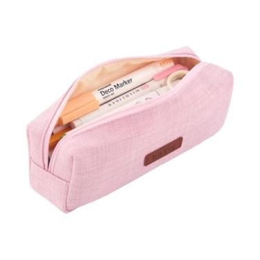 Imagem de Estojo De Lápis Em Lona Para Estudantes Adolescentes, Bolsa De Cosméti