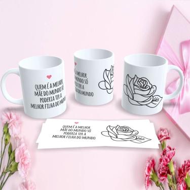 Imagem de Caneca de Porcelana 325ML Estampa 18 Personalizada para Dia das Mães Presente Criativo...