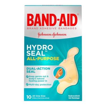 Imagem de Band Aid Hydro Seal Curativo Impermeável Multi Uso 10un Alta Aderência