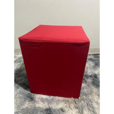 Imagem de Capas De Puff Quadrado 35 cm x 35 cm Malha Com Elástico Oferta Linda -