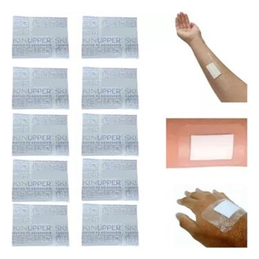 Imagem de Curativo Espuma Pu Absorvente 7,2cm X 5cm C/10un Skinupper