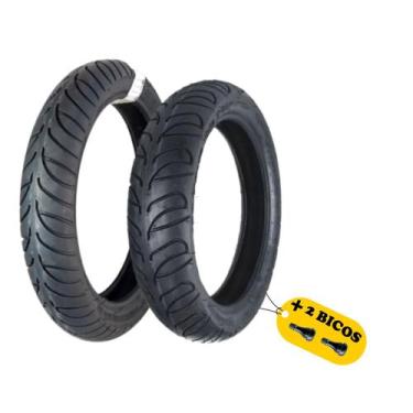 Imagem de Par de Pneu Para Moto Sportíssimo II 100/90-14 Traseiro e 90/90-14 Dia