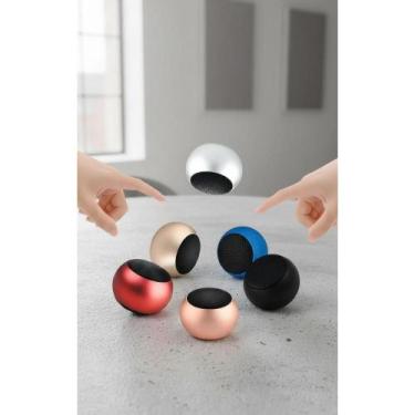 Imagem de Mini Caixa de Som Bluetooth Portátil Potente 3W - Prata - Congratulati